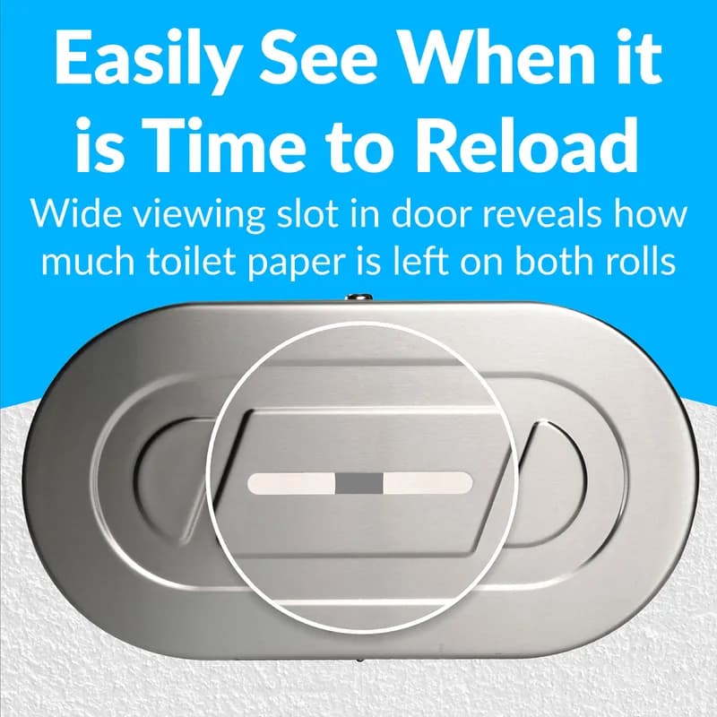 Toilet Paper Dispenser 20.81X11.38 IN Stainless 1/Each