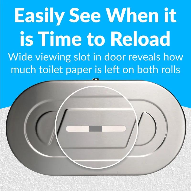 Toilet Paper Dispenser 20.81X11.38 IN Stainless 1/Each