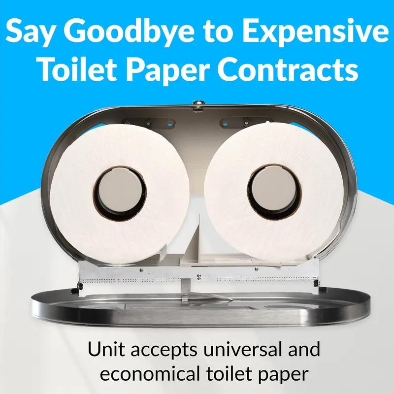 Toilet Paper Dispenser 20.81X11.38 IN Stainless 1/Each