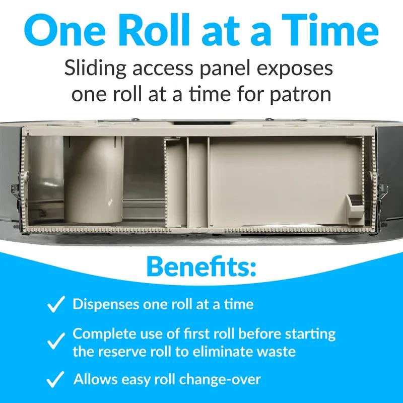 Toilet Paper Dispenser 20.81X11.38 IN Stainless 1/Each