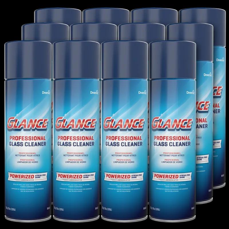 Glance® Window & Glass Cleaner 19 FLOZ Multi Surface Aerosol RTU Non-Ammoniated 12/Case