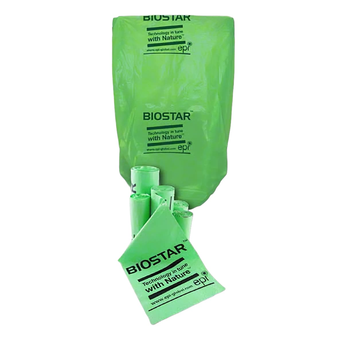 Can Liner 24X32 IN 12-16 GAL Green Plastic 8MIC 1000/Case