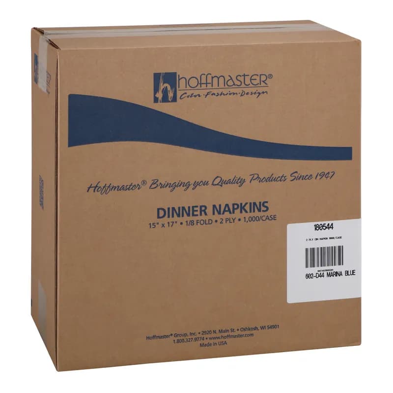 Dinner Napkins 17X15 IN Marina Blue Paper 1000/Case