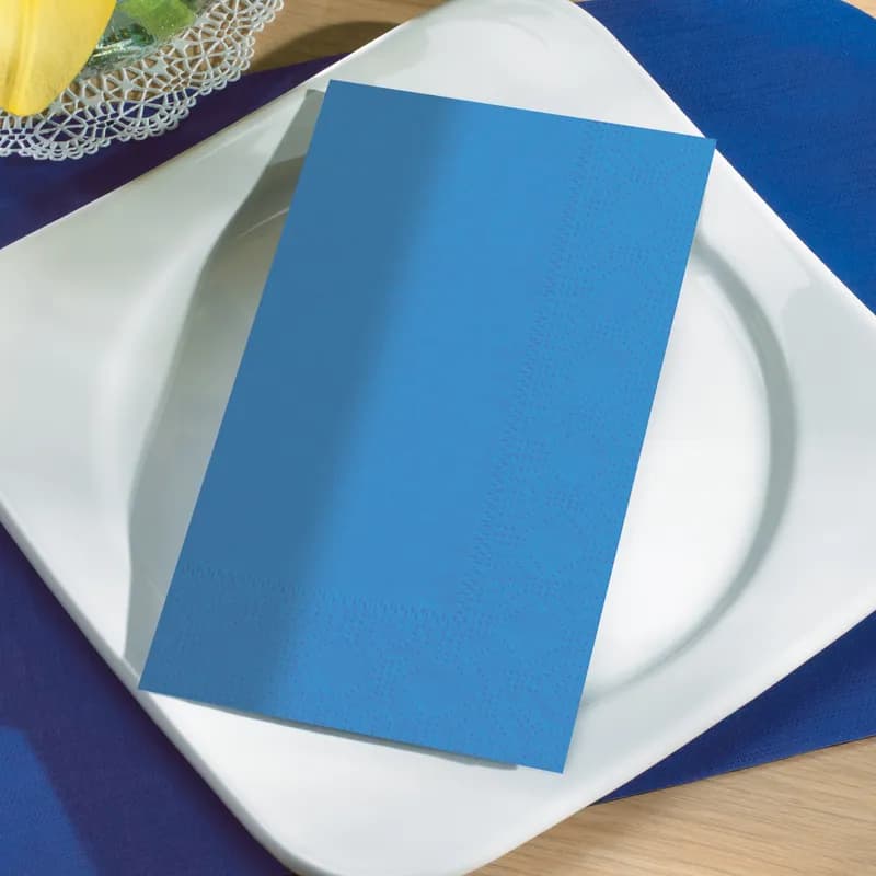 Dinner Napkins 17X15 IN Marina Blue Paper 1000/Case