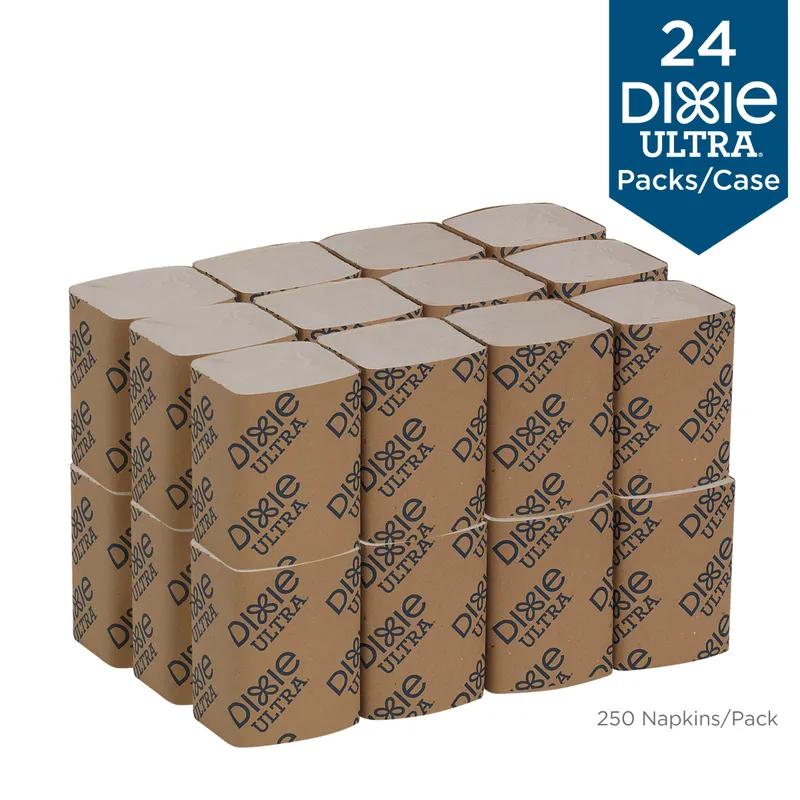 Dixie® Ultra Dispenser Napkins 9.9X6.5 IN Brown 2PLY Single Fold Refill 250 Sheets/Pack 24 Packs/Case 6000 Sheets/Case