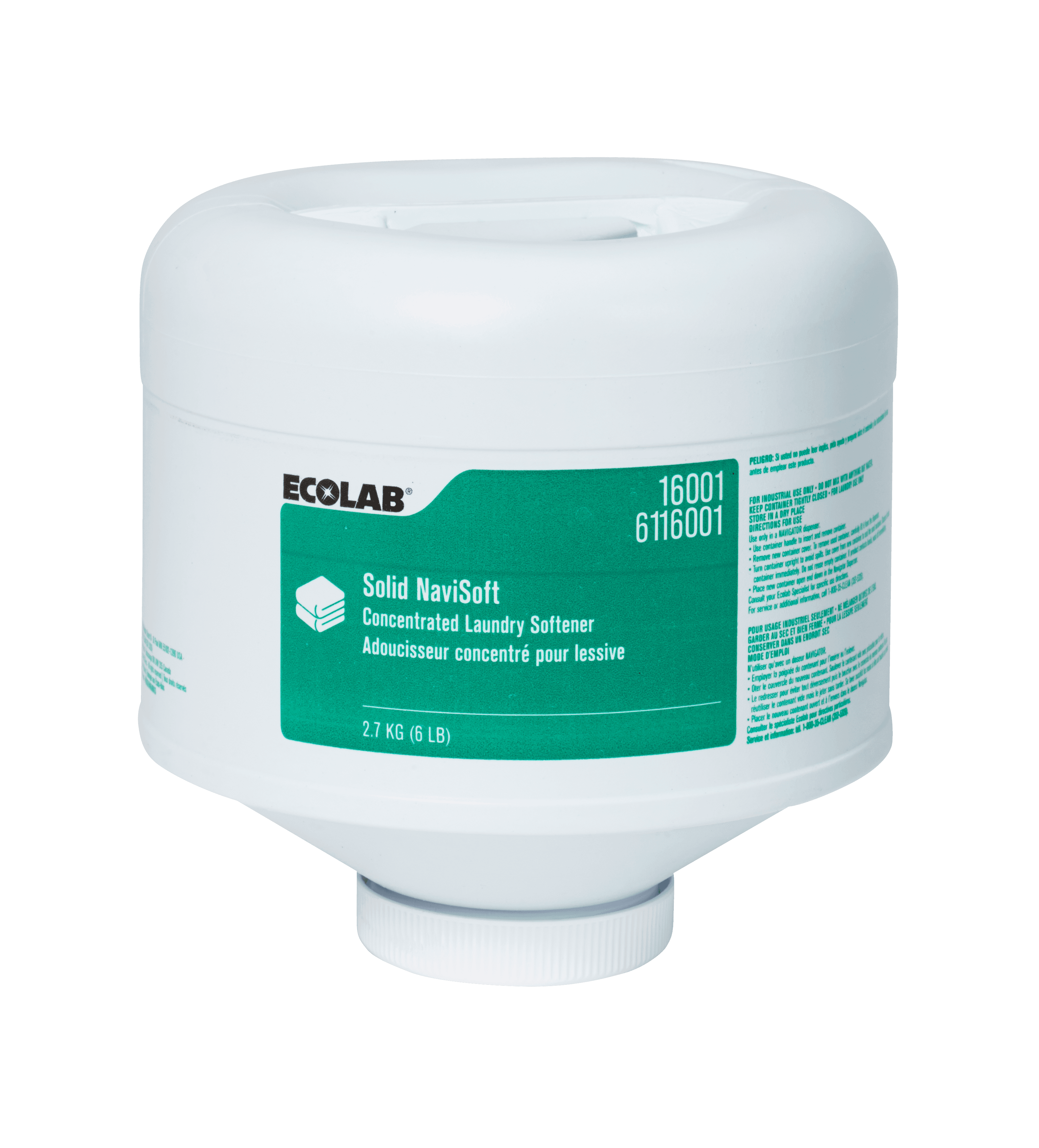 Solid Navisoft Laundry Softener 6 LB Solid 2/Case