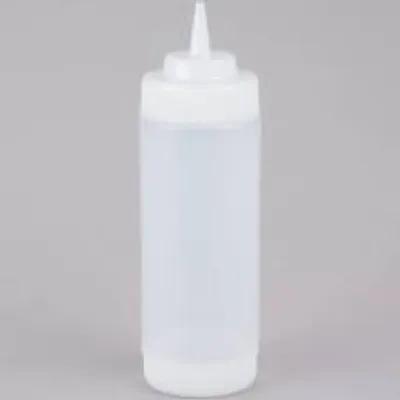 Bottle 16 OZ PE Clear Wide Mouth Squeeze 6/Pack