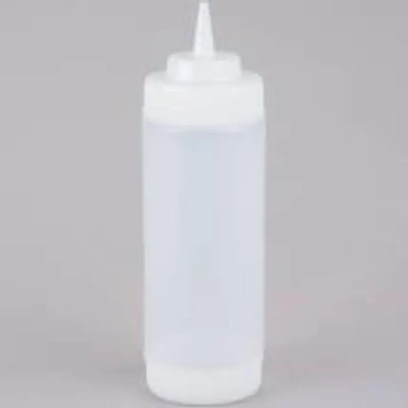 Bottle Squeeze 16 OZ PE Clear Wide Mouth 6/Pack