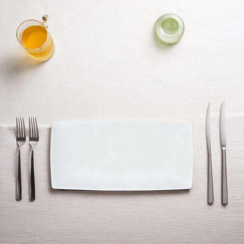 GET Siciliano Tray 15X7.5 IN Melamine White Rectangle Dishwasher Safe 12/Case