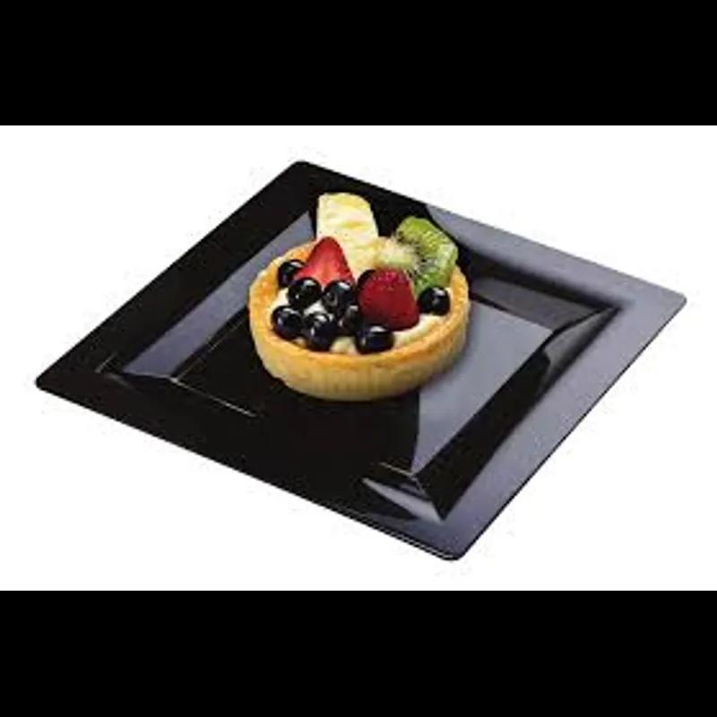 WNA Plate 5 IN PS Black Square 168/Case