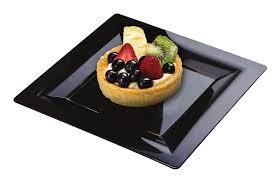 WNA Plate 5 IN PS Black Square 168/Case