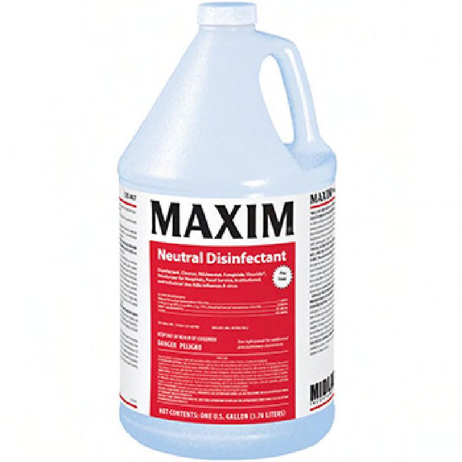 Maxim® Pine One-Step Disinfectant 1 GAL Multi Surface Neutral Concentrate Germicidal 4/Case