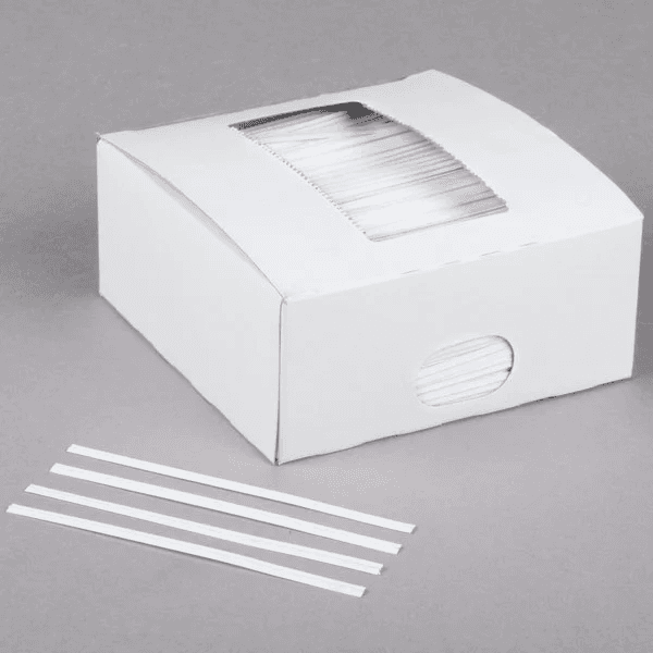 Twist Tie 3.5 IN Coated Paper White 2000/Pack