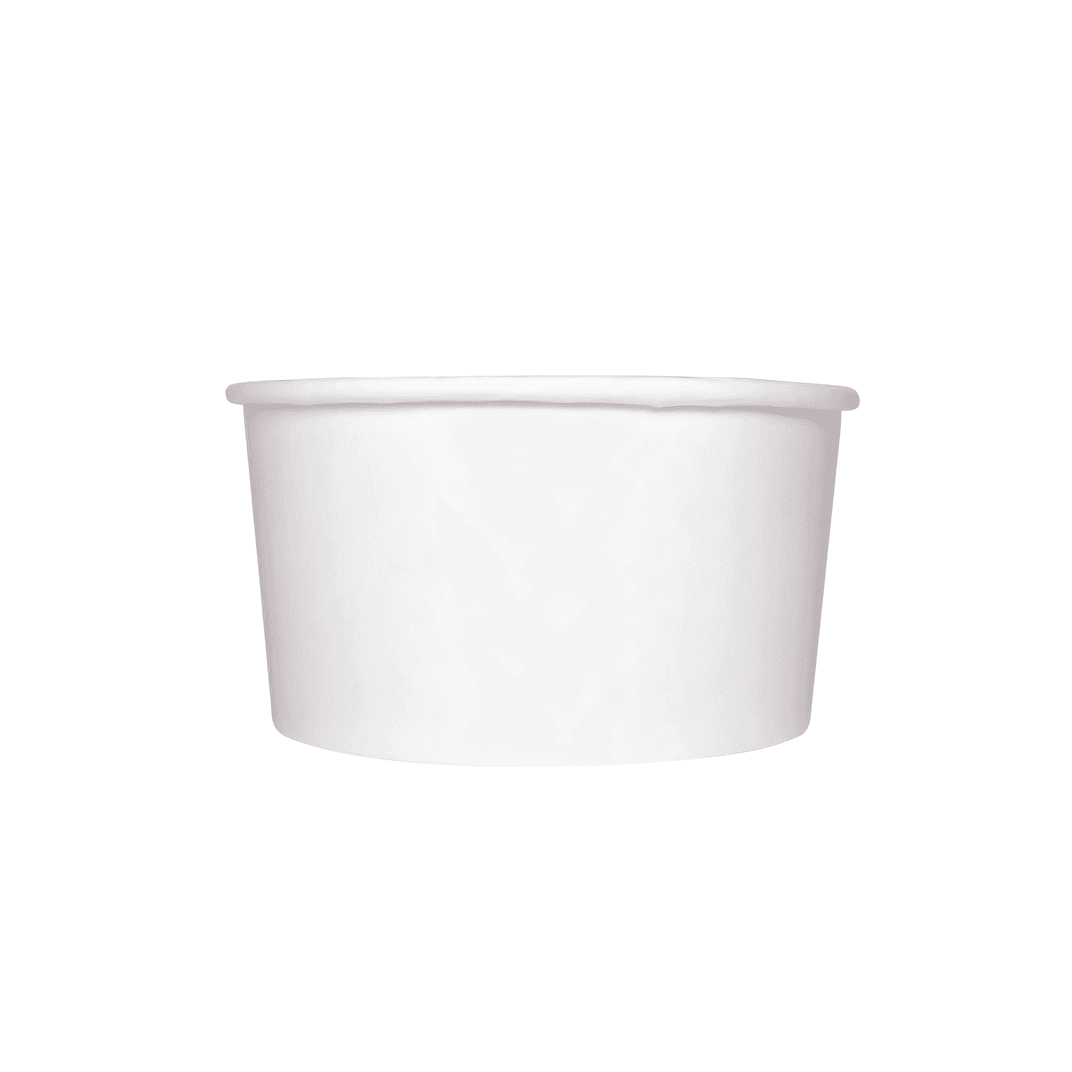 Karat® Food Container Base 24 OZ Double Wall Poly-Coated Paper White Round 600/Case