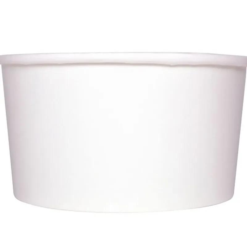 Karat® Food Container Base 24 OZ Double Wall Poly-Coated Paper White Round 600/Case