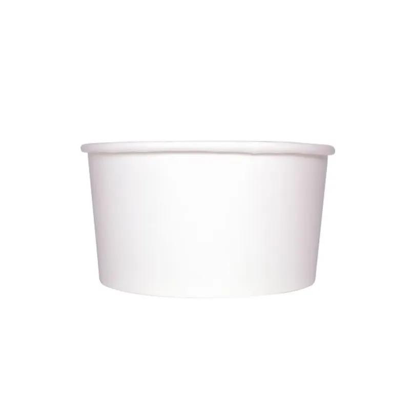 Karat® Food Container Base 24 OZ Double Wall Poly-Coated Paper White Round 600/Case