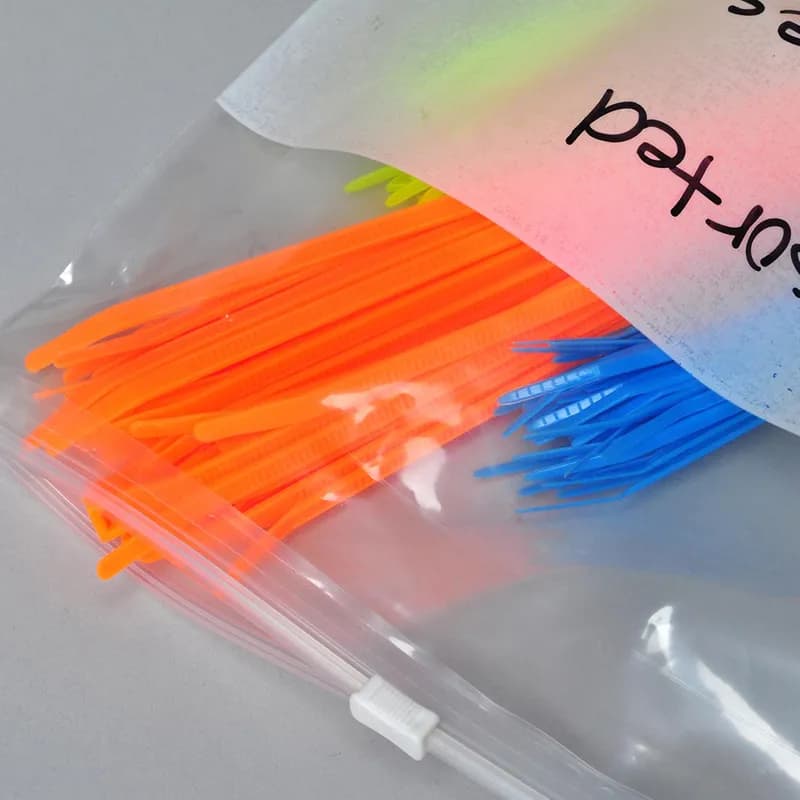 Bag 9X12 IN LDPE 3MIL Clear With Slide Seal Side Seal Closure FDA Compliant Label Strip 250/Case