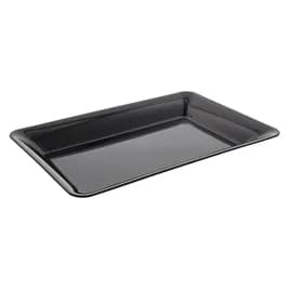 WNA Serving Tray 14X10 IN PS Black Rectangle 25/Case