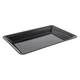 WNA Serving Tray 14X10 IN PS Black Rectangle 25/Case