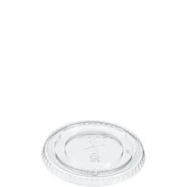 Dart® Lid 3.413X0.358 IN PET Clear For 3.5 OZ Cold Plastic Cups Straw Slot Freezer Safe 100 Count/Bag 10 Bags/Case