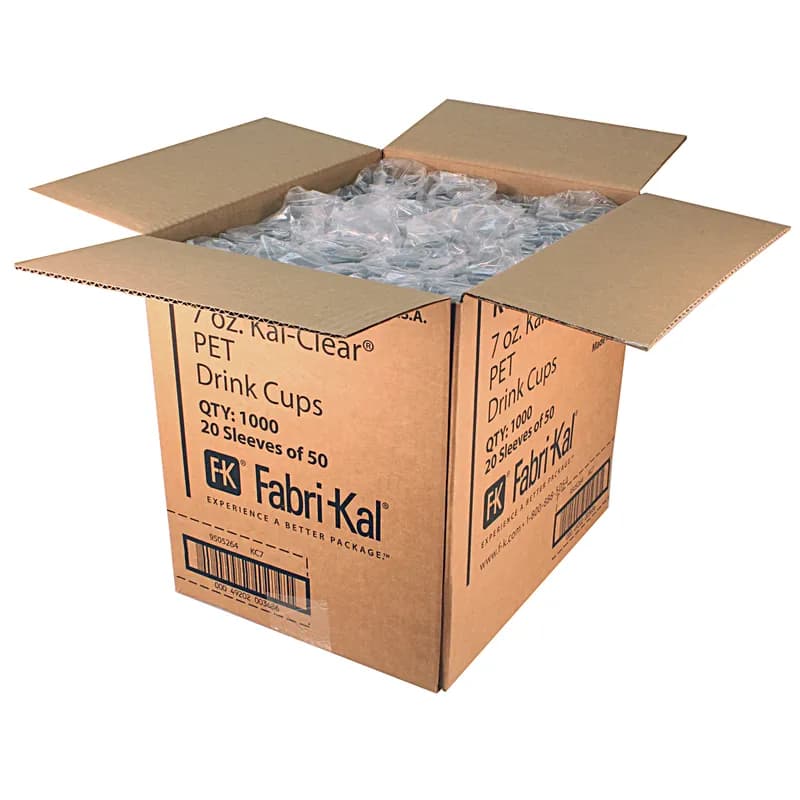 Kal-Clear Cold Cup 7 OZ PET Clear 1000/Case