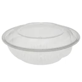 Bowl & Lid Combo 64 OZ PET Clear Swirl Design Juice Catcher 100/Case