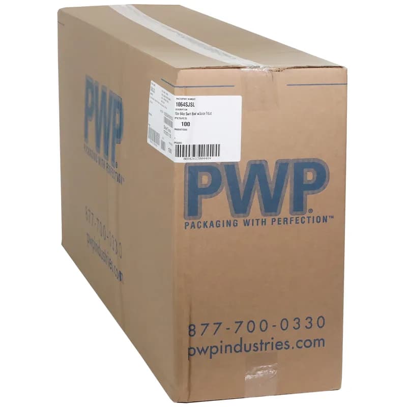 Bowl & Lid Combo 64 OZ PET Clear Swirl Design Juice Catcher 100/Case