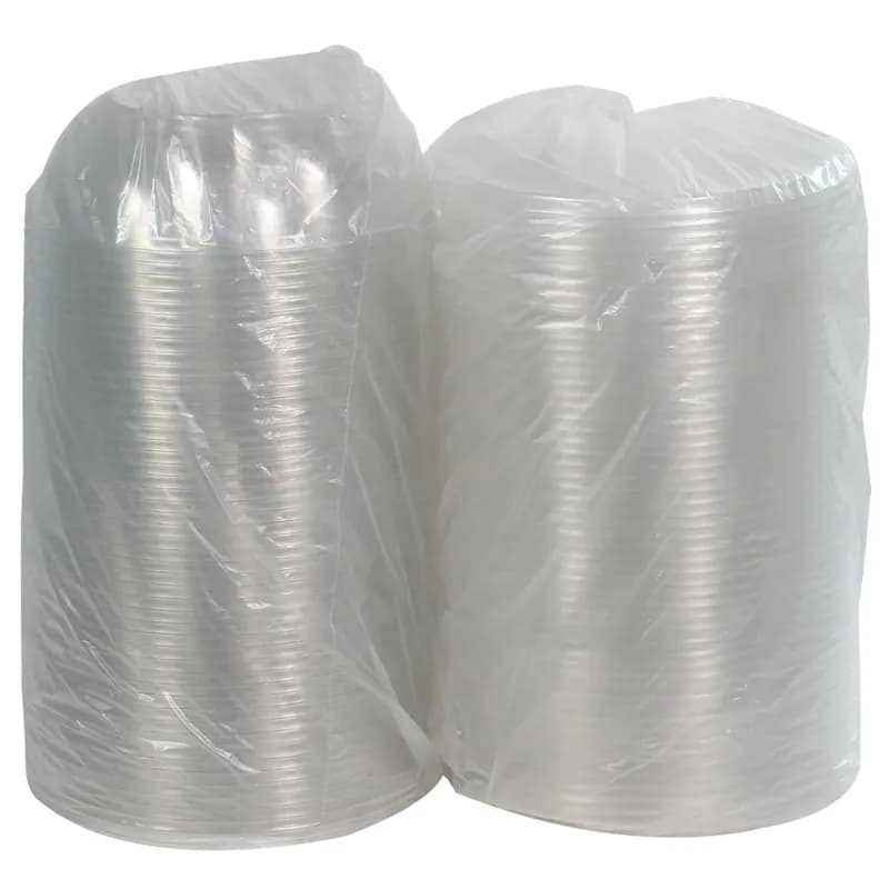 Bowl & Lid Combo 64 OZ PET Clear Swirl Design Juice Catcher 100/Case