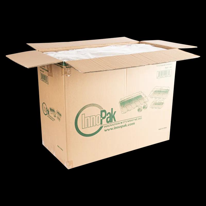 Cupcake Hinged Container With Dome Lid 12 CT 12.38X10X3.7 IN PET Clear 100/Case