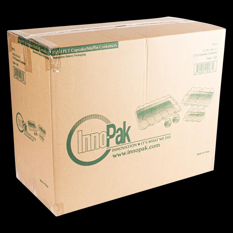 Cupcake Hinged Container With Dome Lid 12 CT 12.38X10X3.7 IN PET Clear 100/Case