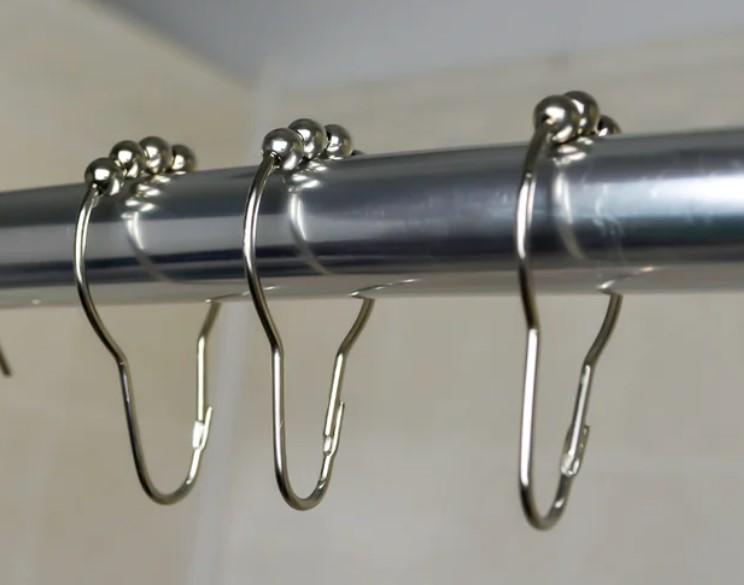 Shower Hook Stainless Steel ABS Nickel Plated 12/Pack