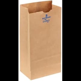 Duro® Bag 5.25X3.5X11 IN Virgin Paper 52# Extra Heavy Kraft With Self-Opening (SOS) Closure 400/Bundle