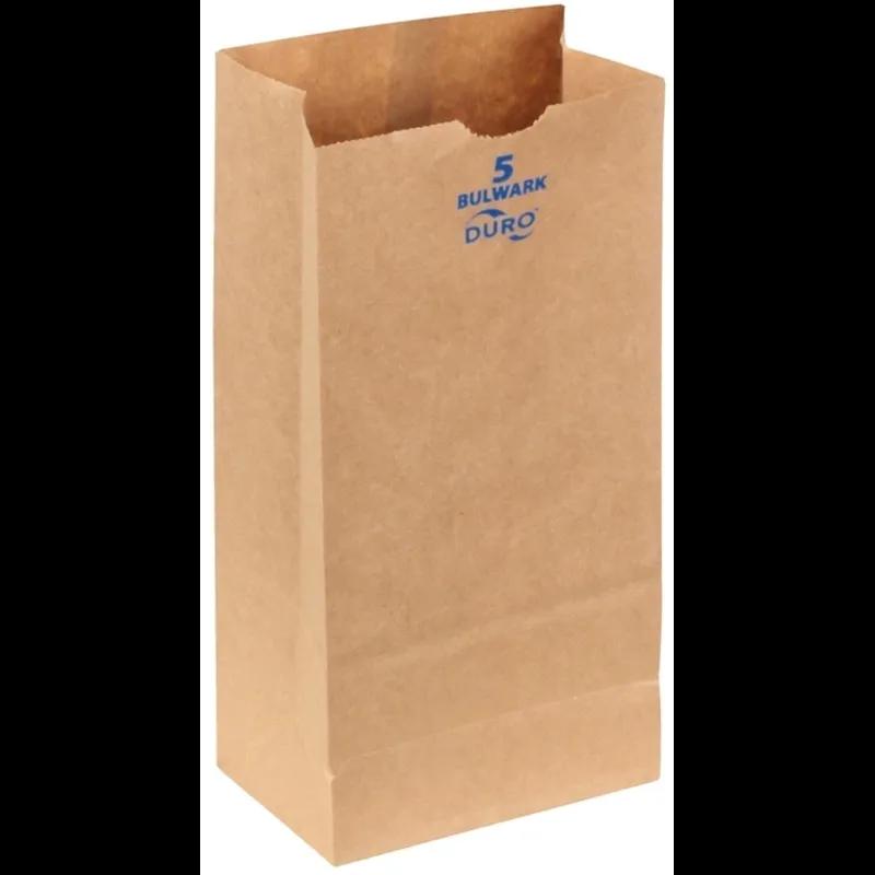 Duro® Bag 5.25X3.5X11 IN Virgin Paper 52# Extra Heavy Kraft With Self-Opening (SOS) Closure 400/Bundle