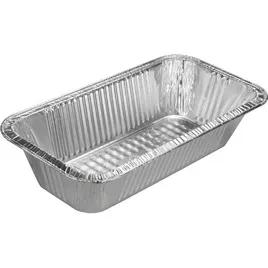 Tru-Fit Steam Table Pan 1/3 Size Aluminum Silver Rectangle Shallow Full Curl 200/Case