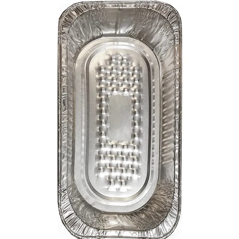 Tru-Fit Steam Table Pan 1/3 Size Aluminum Silver Rectangle Shallow Full Curl 200/Case