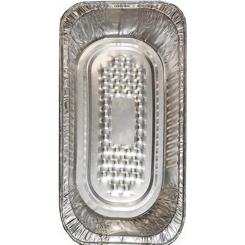 Tru-Fit Steam Table Pan 1/3 Size Aluminum Silver Rectangle Shallow Full Curl 200/Case