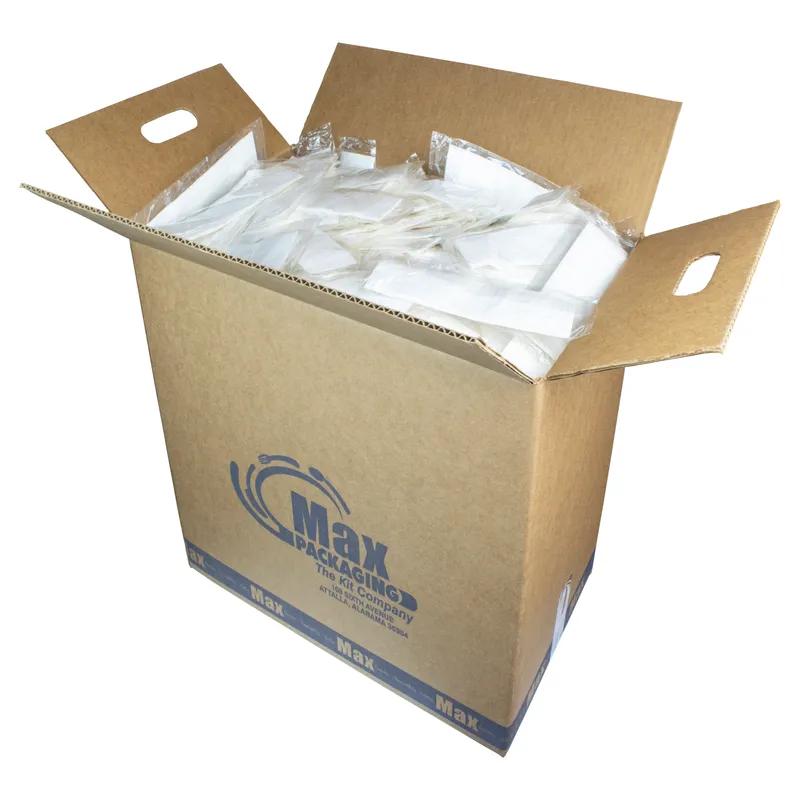 2PC Cutlery Kit PP White Medium Weight Individually Wrapped With Napkin, Spoon 1000/Case