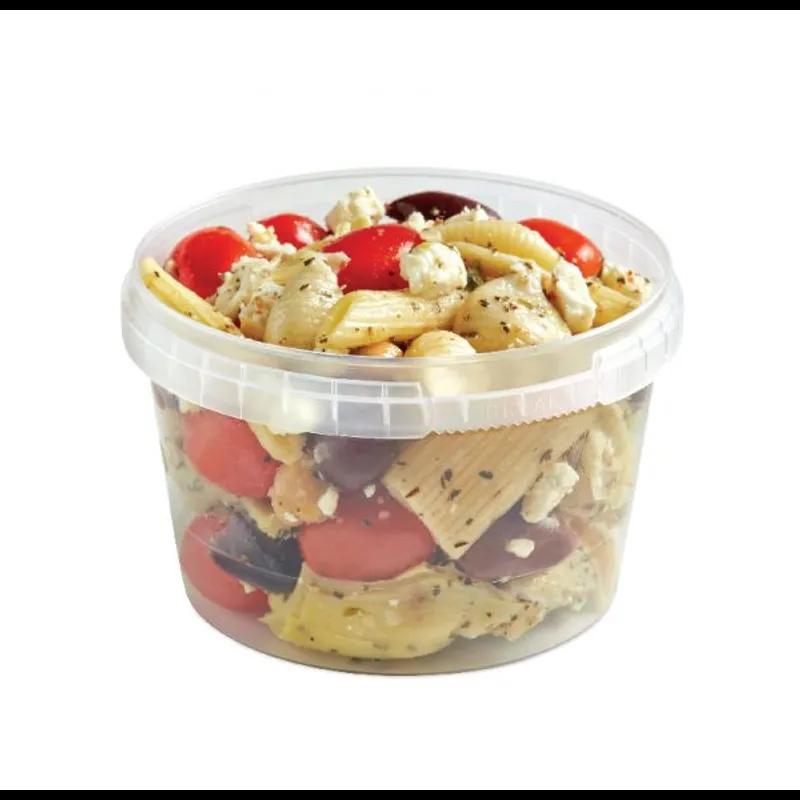 Deli Container Base 16 OZ PP Clear Tamper-Evident Tamper-Resistant 500/Case