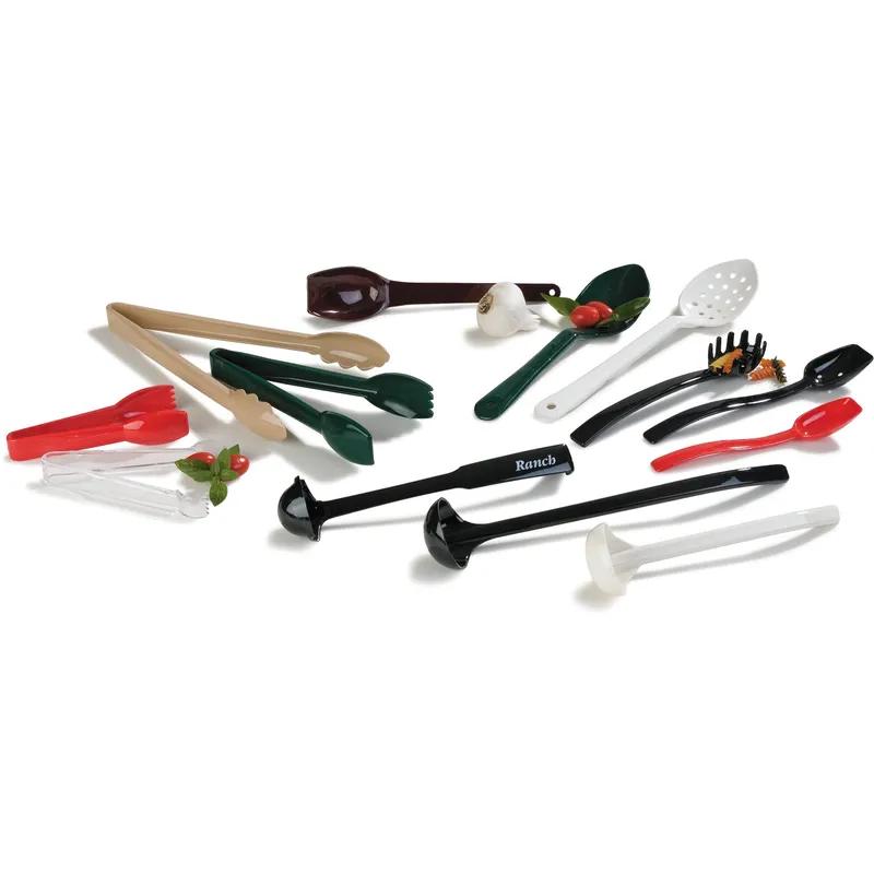 Tongs 9 IN Acetal Black Utility 1/Each