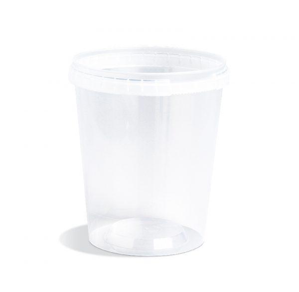 Deli Container Base 32 OZ PP Clear Round Tamper-Evident Tamper-Resistant 250/Case