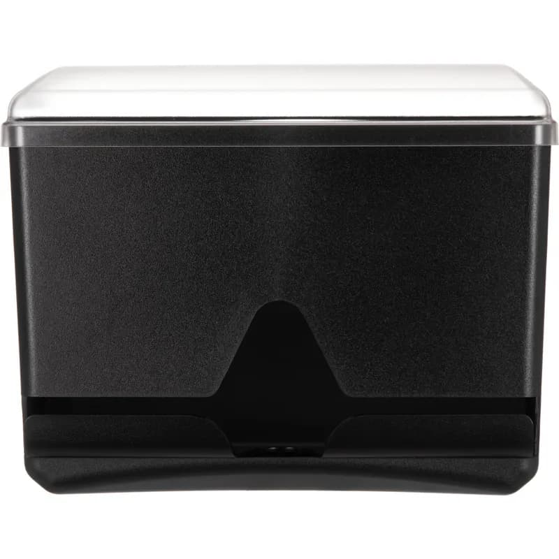 San Jamar Straw Dispenser Plastic Black High Capacity Single-Sided 1/Each