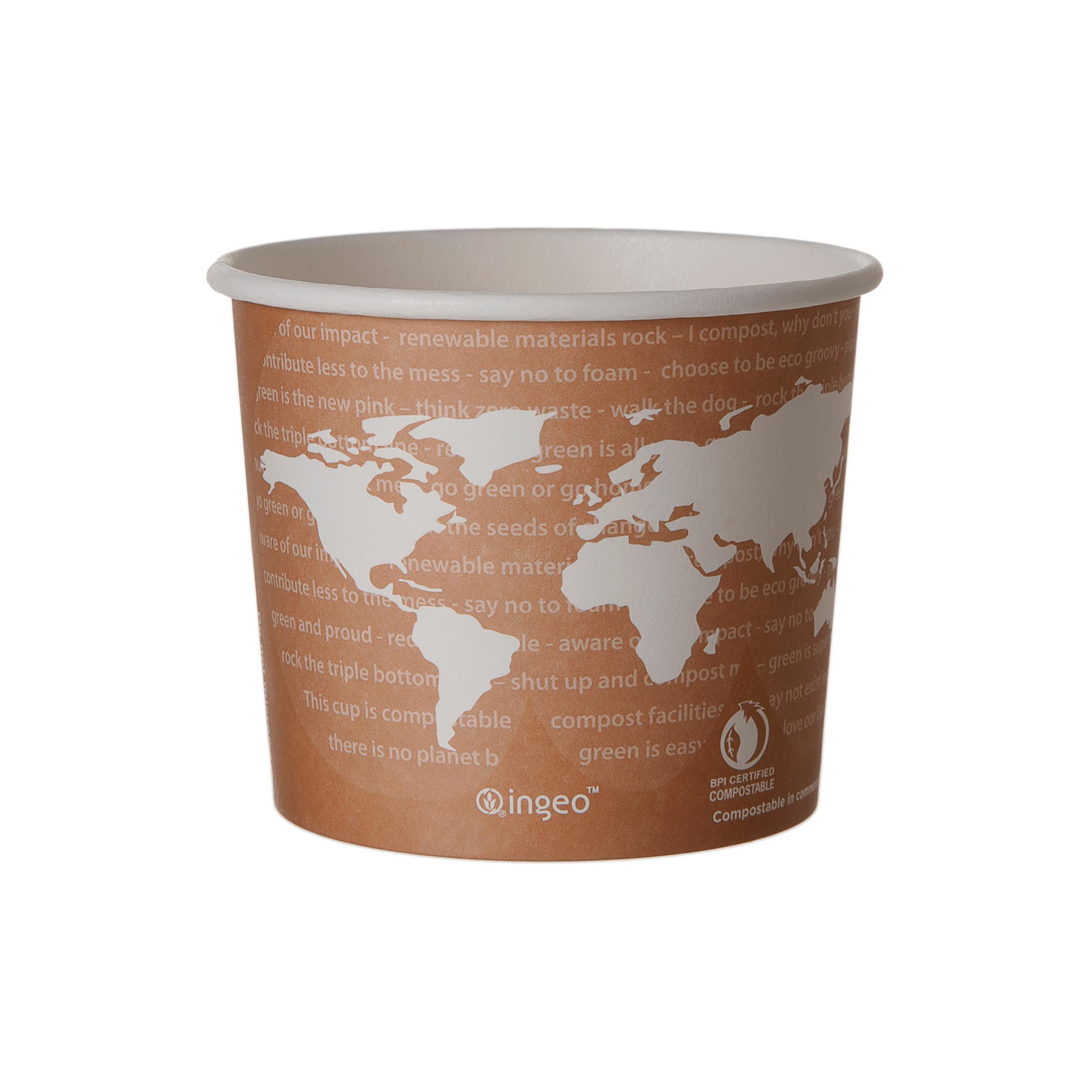 World Art Soup Food Container Base 10 OZ SSPLA Round 1000/Case