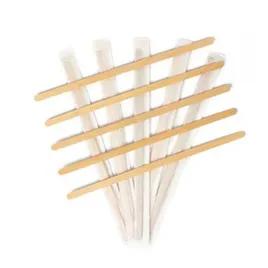 Stirrer 7.75 IN Wood Natural Paper Wrapped 5000/Case