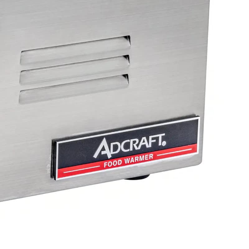 Adcraft Food Pan Warmer Full Size 18/8 Stainless Steel 20GA 120V 1200 Watts 1/Each