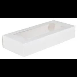 Bakery Box 12.5X5.5X2.25 IN Paperboard White Auto-Lock Bottom With Window 200/Case