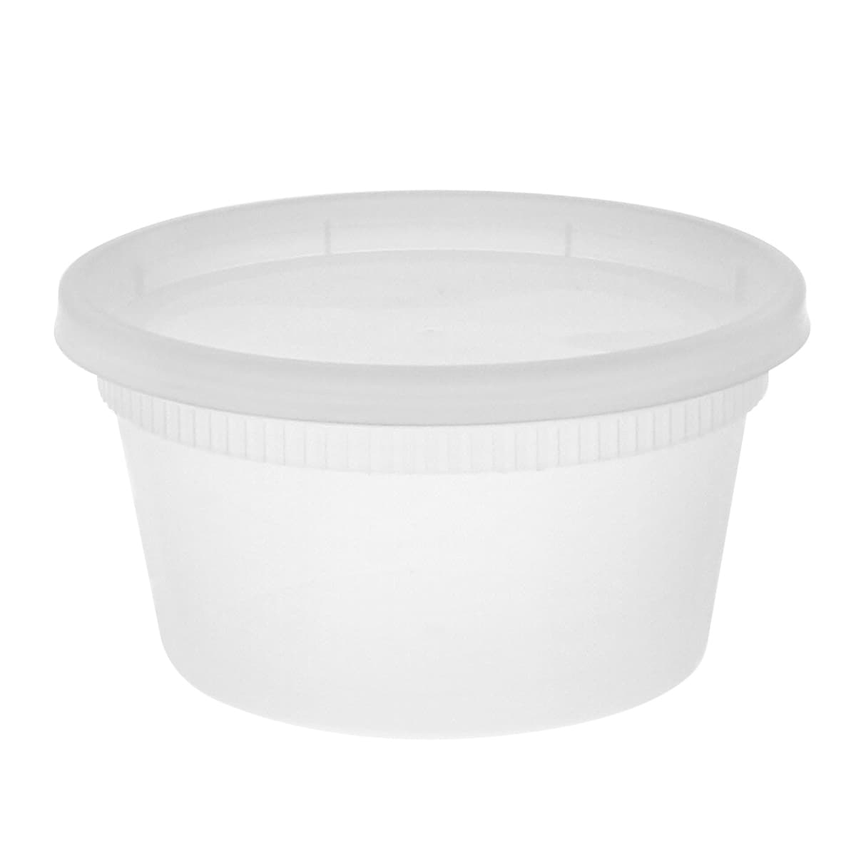 Deli Container Base & Lid Combo 12 OZ PP LLDPE Clear Round 240/Case