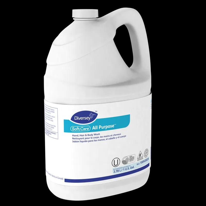 Soft Care® Hand, Hair & Body Wash Gel Ready-to-Use (RTU) 1 GAL Citrus Scent Pink Kosher 4/Case