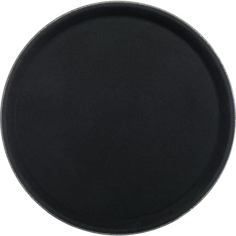 GripLite® Tray 11X1 IN PP Black Round Hand Wash 1/Each