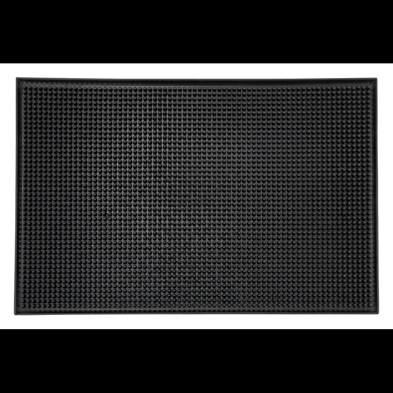 Bar Mat 18X12 IN Rubber Black 1/Each