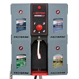 FastDraw® Pro Chemical Management System 4 Product Metal Gray Black Red Wall Mount, Locking 1/Each